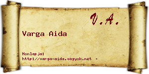 Varga Aida névjegykártya